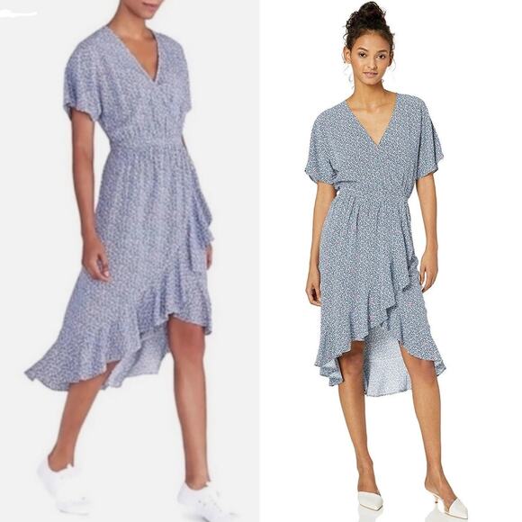 J Crew Mercantile Dress Size S Floral Midi Hi Low Trad Wife Prairie Boho NWT - Picture 2 of 9